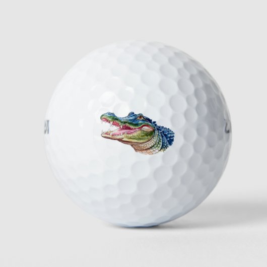 Trendy Alligator-Krokodil Dier Golfballen (Voorkant)