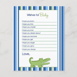 Trendy Alligator wenst Baby advies Kaarten