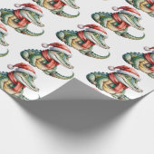 Trendy Alligators-Crocodiles Christmas Pattern Cadeaupapier (Hoek)
