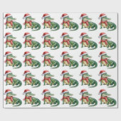 Trendy Alligators-Crocodiles Kerstpatroon  Cadeaupapier (Vlak)