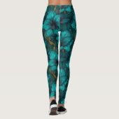 Trendy Amaryllis Bloem Workoutkleding Leggings (Achterkant)