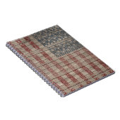Trendy Amerikaanse vlag Aztec Tribal Pattern Notitieboek (Rechterzijde)