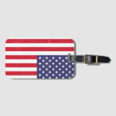 Trendy Amerikaanse vlag Bagagelabel (Voorkant (horizontaal))