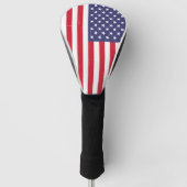 Trendy Amerikaanse vlag Golfheadcover (Voorkant)