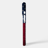 Trendy Amerikaanse vlag honkbal gepersonaliseerd Case-Mate iPhone Case (Achterkant / Links)