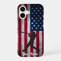 Trendy Amerikaanse vlag honkbal gepersonaliseerd