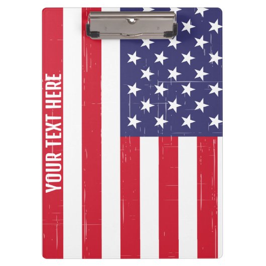 Trendy Amerikaanse vlag Klembord (Voorkant)