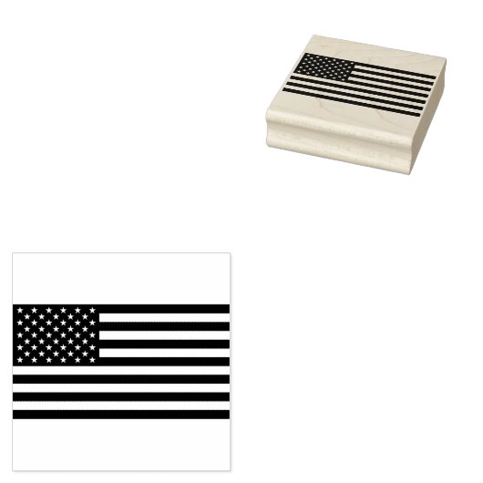 Trendy Amerikaanse vlag Rubberstempel (Gestempeld)