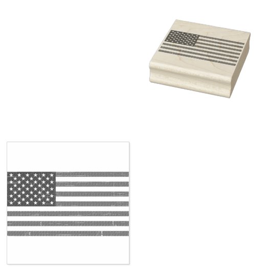 Trendy Amerikaanse vlag Rubberstempel (Gestempeld)
