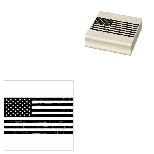 Trendy Amerikaanse vlag Rubberstempel (Gestempeld)