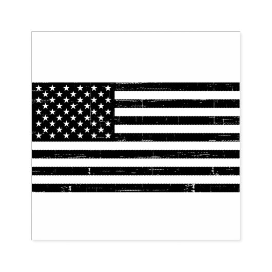 Trendy Amerikaanse vlag Rubberstempel (Afrduk)