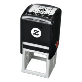 Trendy Ampersand Custom Name & Address Zelfinktende Stempel (Product)
