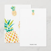 Trendy Ananas Dankkaartjes Notitiekaartje (Voorkant / Achterkant)