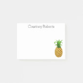 Trendy-ananas met Jouw naam Custom Post-it® Notes (Voorkant)