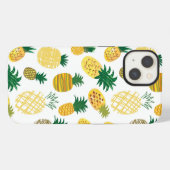 Trendy Ananas Patroon iPhone Hoesje (Achterkant horizontaal)