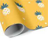 Trendy ananaspatroon cadeaupapier rol (Rol Hoek)
