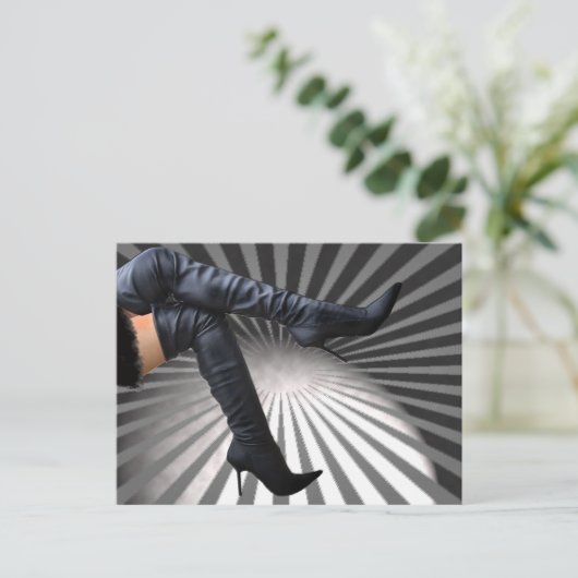 Trendy and Modern Boot Art Briefkaart (Staand voorkant)