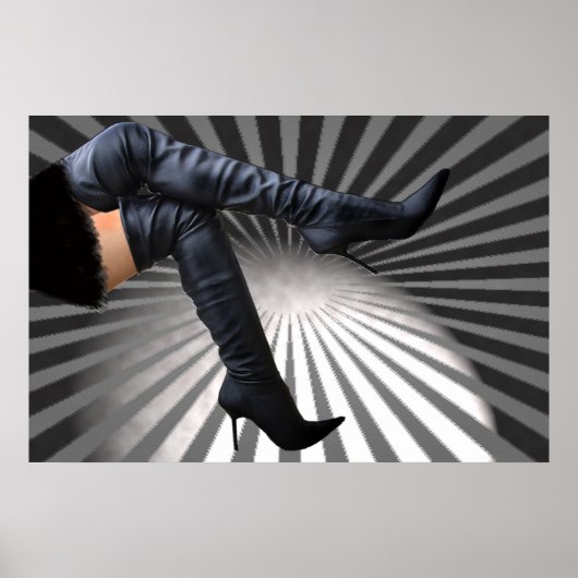 Trendy and Modern Boot Art Poster (Voorkant)