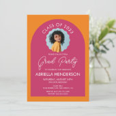 Trendy and Modern Graduation Party Kaart (Staand voorkant)