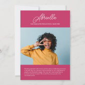 Trendy and Modern Graduation Party Kaart (Achterkant)