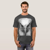 Trendy Animal Eagle Face Sjabloon Mannen Modern T-shirt (Voorkant volledig)