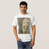 Trendy Animal Lion Face Top Mannen Moderne Sjabloo (Voorkant volledig)