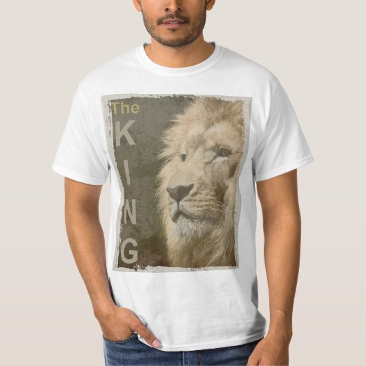 Trendy Animal Lion Face Top Mannen Moderne Sjabloo (Voorkant)