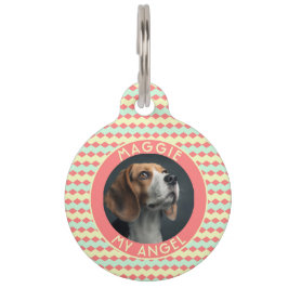 Trendy Animal Lover Gift Herringbone Huisdierpenning