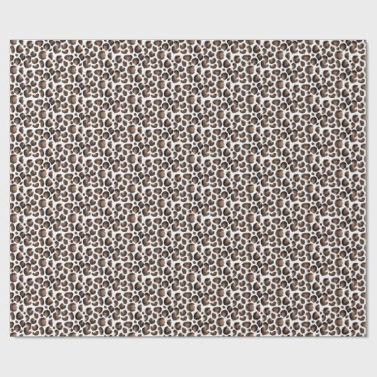 Trendy Animal Print Leopard Pattern Cadeaupapier (Vlak)
