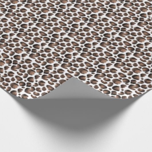 Trendy Animal Print Leopard Pattern Cadeaupapier (Hoek)