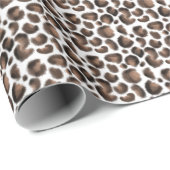 Trendy Animal Print Leopard Pattern Cadeaupapier (Rol Hoek)