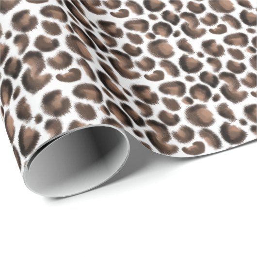 Trendy Animal Print Leopard Pattern Cadeaupapier (Rol Hoek)