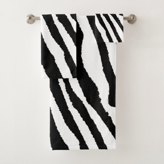 Trendy Animal Print Zebra naadloos patroon Bad Handdoek (Insitu)