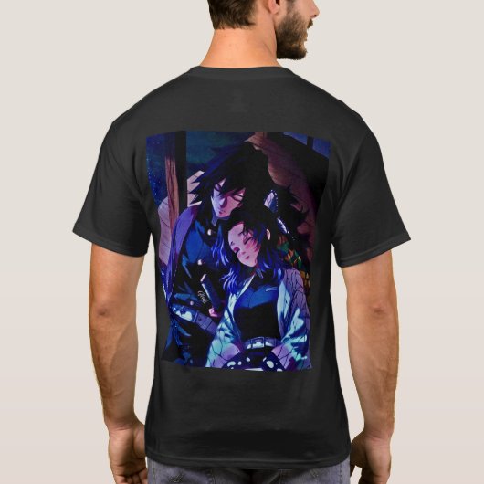 Trendy Anime Art T-shirt: Limited Edition T-shirt (Achterkant)