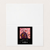 trendy anime gestileerde vrouw karakters visitekaartje (Buitenkant ongevouwen)