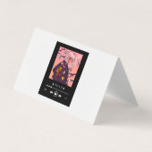 trendy anime gestileerde vrouw karakters visitekaartje (Voorkant)