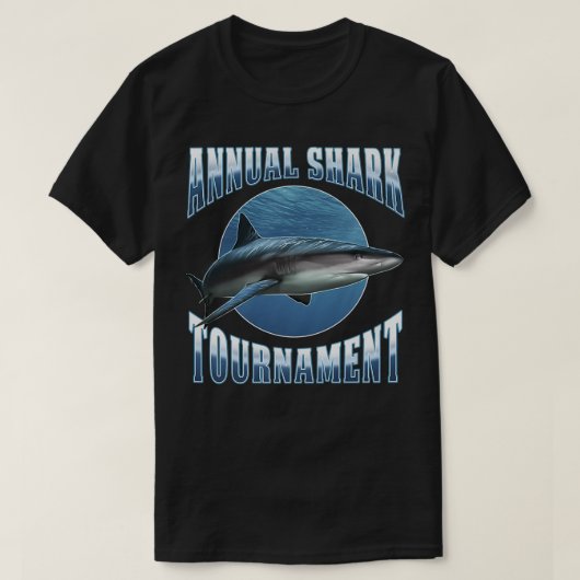 Trendy Annual Shark Tournament Poster T-shirt (Design voorkant)