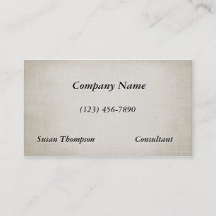 Trendy Antiek White Linen Texture Visitekaartje