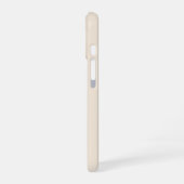 trendy Antiek Wit met Monogram Case-Mate iPhone 16 Hoesje (Linkerkant)