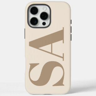 trendy Antiek Wit met Monogram Case-Mate iPhone 16 Pro Max Hoesje