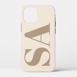 trendy Antiek Wit met Monogram Case-Mate iPhone Case