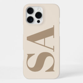 trendy Antiek Wit met Monogram Case-Mate iPhone 16 Pro Max Hoesje