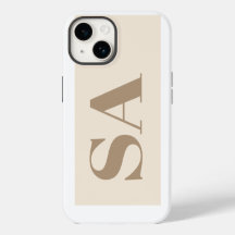 trendy Antiek Wit met Monogram Case-Mate