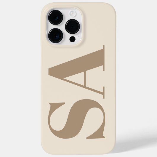 trendy Antique White with Monogram Case-Mate iPhone Case (Achterkant)
