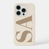 trendy Antique White with Monogram Case-Mate iPhone Hoesje (Achterkant)