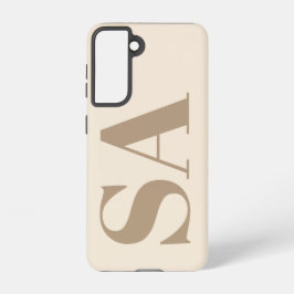 trendy Antique White with Monogram Case-Mate Samsung Galaxy Hoesje