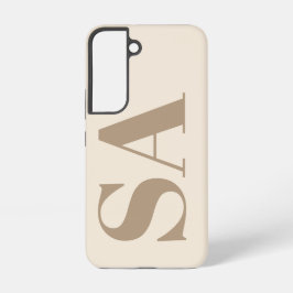 trendy Antique White with Monogram Case-Mate Samsung Galaxy Hoesje