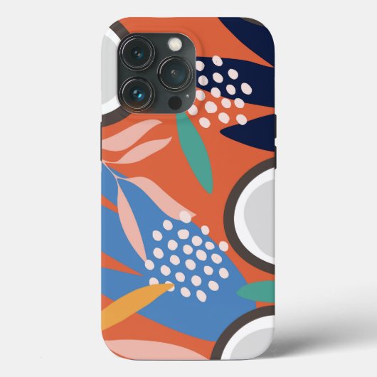 Trendy Apricot Green Blue Blush Coconut Stoere Hoe Case-Mate iPhone Case (Achterkant)