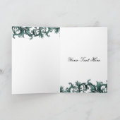 trendy aqua floury Business - Hartelijk dank Bedankkaart (Binnen)