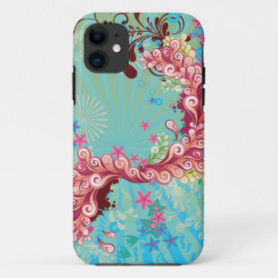 Trendy aqua roze oceaanzwemmen op 5 hoesje